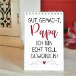 Das perfekte Papa-Set Geschenkidee mit Papa-Sprüchen 1 Zollstock + 1 Magnet + 1 Tischaufsteller