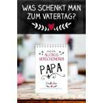 Das perfekte Papa-Set Geschenkidee mit Papa-Sprüchen 1 Zollstock + 1 Magnet + 1 Tischaufsteller