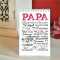 Das perfekte Papa-Set Geschenkidee mit Papa-Sprüchen 1 Zollstock + 1 Magnet + 1 Tischaufsteller