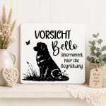 Personalisiertes Hundeschild mit Name und Hunderasse...