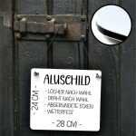Personalisiertes Hundeschild mit Name und Hunderasse – Vorsicht [Hundename] übernimmt hier die Begrüßung