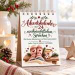 Adventskalender Weihnachtlicher Tischaufsteller mit 24...