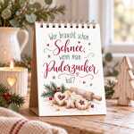 Adventskalender Weihnachtlicher Tischaufsteller mit 24 Sprüchen - jeden Tag ein kleiner Lichtblick