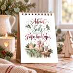 Adventskalender Weihnachtlicher Tischaufsteller mit 24 Sprüchen - jeden Tag ein kleiner Lichtblick