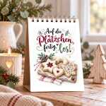 Adventskalender Weihnachtlicher Tischaufsteller mit 24 Sprüchen - jeden Tag ein kleiner Lichtblick