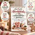 Adventskalender Weihnachtlicher Tischaufsteller mit 24 Sprüchen - jeden Tag ein kleiner Lichtblick