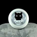 Holzknauf M&ouml;belknauf COOL CAT aus der Black Cat Serie von Shabbyflair