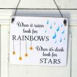 Shabby Chic Dekoschild LOOKING FOR STARS & RAINBOWS