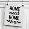 Schild HOME sweet HOME 13 x 13 (SAH+D) Holz
