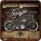 Harley-Davidson BRICK WALL Metalluntersetzer Nostalgic Art 9x9cm