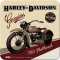 Harley-Davidson FLATHEAD Metalluntersetzer Nostalgic Art 9x9cm