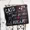 Schild CATS LEAVE PAWPRINTS ON YOUR HEART 11x9,5 S