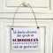 Schild Spruch SCHOKOKEKS HAT GERUFEN 13 x 13 (SAH+D) Holz
