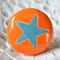Knauf M&ouml;belknopf Cool Star orange (3,6 cm)