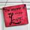 Dekoschild The ANSWER is always LOVE 13 x 13 (SAH+D) Holz
