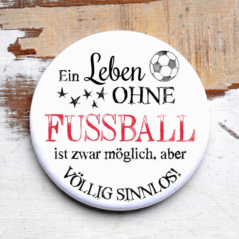 Kleines Vatertagsgeschenk Button mit Flaschenöffner und Magnet