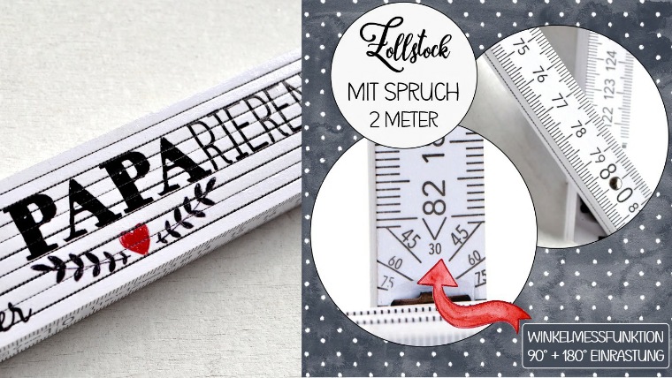 lustiger Zollstock Paparieren Geschenkidee